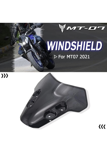 Siyah Stil Motosikletler Yeni Aksesuarlar Ön Cam Ön Cam Hava Rüzgar Deflektörü Yamaha Mt-07 MT07 mt 07 mt Siyah ve Şeffaf (Yurt Dışından) modelleri