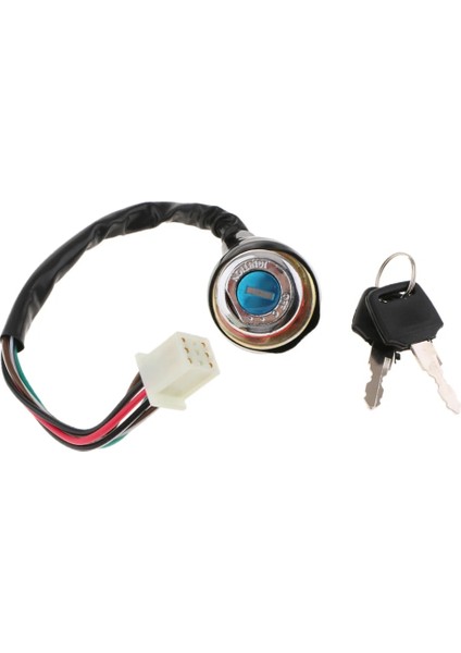 Araba Motosiklet 6 Telli Ilug Ateşleme Anahtarı 2 Tuş (Yurt Dışından) fırsatları