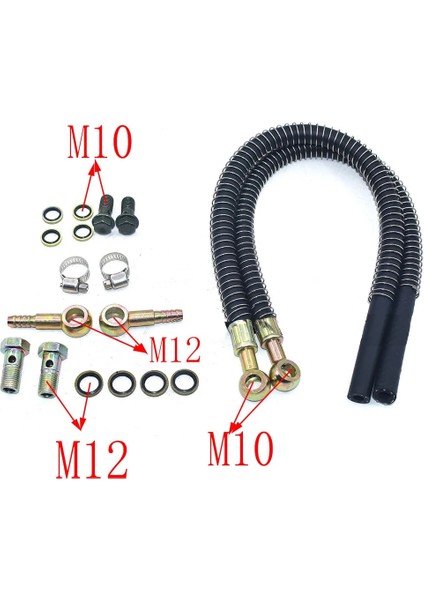 M8-M10 Stili Yakıt Kauçuk Hortum Aksesuarları Motosiklet Tamir Yağı Soğutma Soğutucu Radyatör Sıcaklığı Kauçuk Hortum Contası M10 Vida (Yurt Dışından) fiyatları
