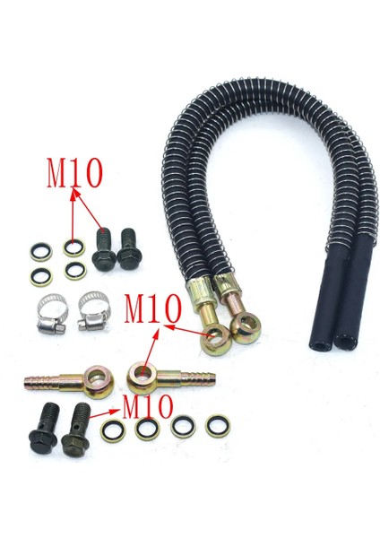 M8-M10 Stili Yakıt Kauçuk Hortum Aksesuarları Motosiklet Tamir Yağı Soğutma Soğutucu Radyatör Sıcaklığı Kauçuk Hortum Contası M10 Vida (Yurt Dışından) indirimleri