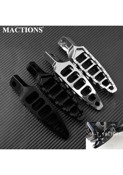 Siyah Ayak Izleri Stili 2 Adet Motosiklet C 45 Derece Erkek-Mount Footrest Footpegs Ayak Pegs Harley Sportster Touring Dyna Softail (Yurt Dışından) modelleri