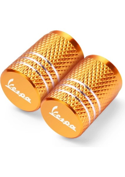 2 Adet Altın Tarzı Piaggio Vespa Gts Gtv Lx Px Rimavera Sprint Motosiklet Tekerleği Lastik Vana Kök Kapakları C Hava Geçirmez Kapakları (Yurt Dışından)