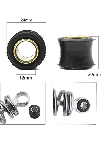 10 mm Tarzı Motosiklet Scooter Paketi Arka Amortisör Kauçuk Kol Yastık Kauçuk Halka Arka Amortisör Burç (Yurt Dışından) indirimleri