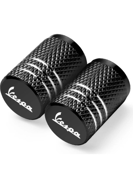 2 Adet Siyah Stil Piaggio Vespa Gts Gtv Lx Px Rimavera Sprint Motosiklet Tekerleği Lastik Vana Kök Kapakları C Hava Geçirmez Kapakları (Yurt Dışından)