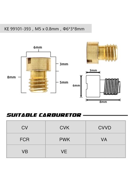A01 Stili Scl Moto Motosiklet Karbüratör Carb Ana Jet Kiti Keihin Fcr Oko Koso Pe Pwk Karbüratör Cv Cvk Cvvd Fcr Pwk Va Vb ve (Yurt Dışından) fırsatları