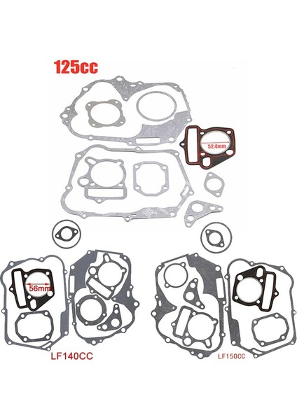 LF150CC Stili Motor Contaları Motor Silindir Conta Kafası Tabanı Zongshen Loncin Lifan Kayo Dirt Pit Bike Atv Quad Buggy (Yurt Dışından) fiyatları