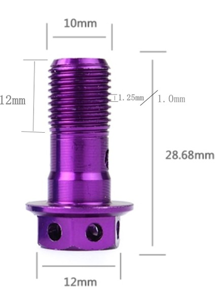 Mor 1.25 Tarzı Evrensel M10X Banjo Motosiklet Fren Hortumu Fren Kaliperi Için Vidalar Renkli Motosiklet Yağ Memesi Vidaları Yağ Vidaları (Yurt Dışından) fiyatları