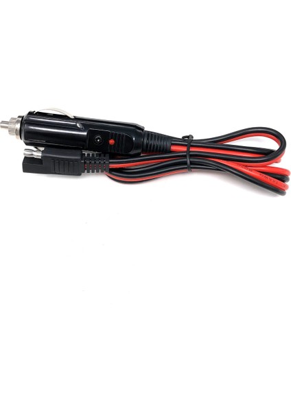 Sae Uzatma Kablosu Fişi 100CM 12V Ağır Hizmet Tipi Araba Çakmak 15A 14 Awg Elektrik Telleri Saf Bakır (Yurt Dışından)