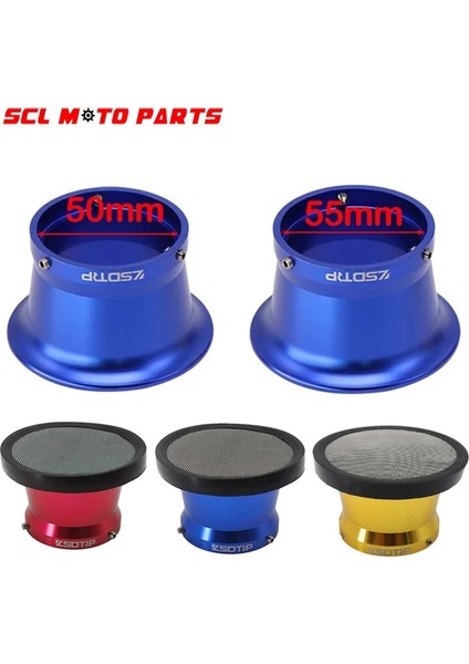 H45-80MM Kırmızı Stil Alconstar-Motosiklet Hava Filtresi Mesh Temizleyici Emme Borulu Modifiye Scooter Evrensel Motosiklet Hava Filtresi (Yurt Dışından) fiyatları