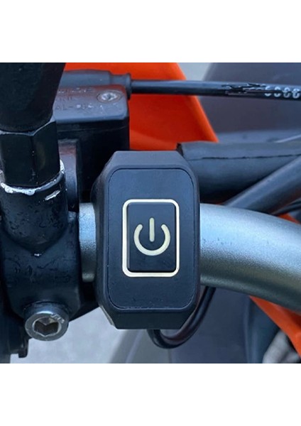 Beyaz Stil Elektrikli Yıldız Öldürmek Için LED Işık Anlık Düğmeli Motosiklet Gidon Anahtarı Su Geçirmez Kontrol Anahtarı Düğmesi '' 22MM (Yurt Dışından)