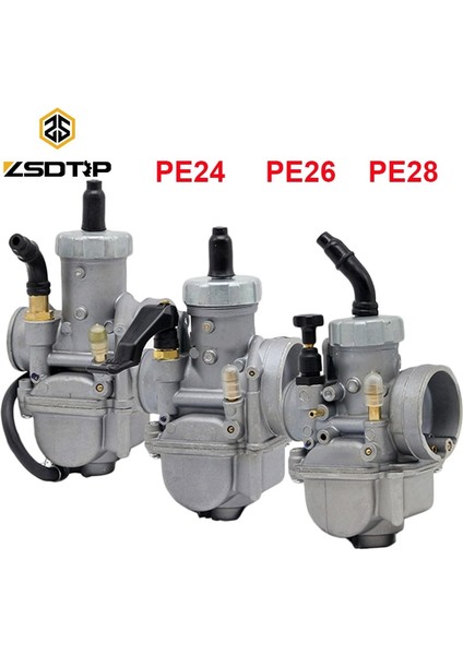 PE28 Otomatik Stil Zsdtrp PE24 PE26 PE28 Yüksek Performanslı Kearbüratör Karbonhidrat Manuel Yarış Motosiklet Scooter Atv Parçaları Için Otomatik Kontrol (Yurt Dışından) fiyatları