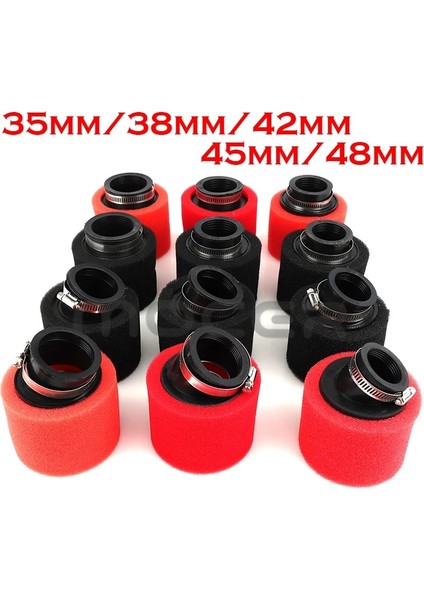 Düz 42MM-R Stili Motosiklet Çukuru Kir Bisikleti Atv Parçaları Bükülmüş Açılı Köpük Hava Filtresi Pod Pıt Dörtlü Dirt Bike Buggy (Yurt Dışından) indirimleri