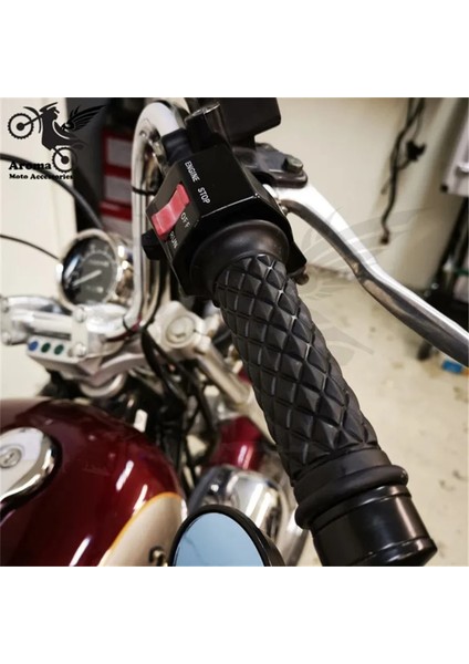 Retro Cafe Yarışçı Parçaları Honda Suzuki Yamaha Için Kauçuk Motosiklet Kavrama Harley Softail Sporcu Prens Seyir Moto Gidon Motosikle (Yurt Dışından) indirimleri