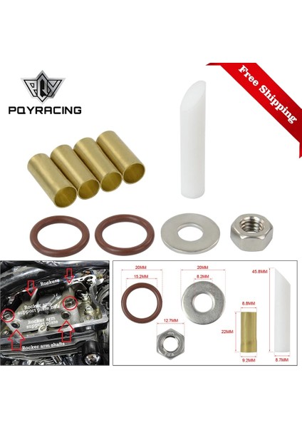 1 Takım Motosiklet Rocker Dolap Burçlar Rocker Mili Eklemek Ikiz Kam Sonu Titreşim Gürültüsü Dk-Rl-Tc PQY-EMK08 (Yurt Dışından)