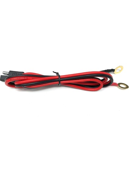 Terminal Sae - O Ring Konnektörleri Uzatma Kablosu Kablo Konnektörü Pil Chargermaintainer 100CM 15AWG 8mm Halka (Yurt Dışından) fiyatları