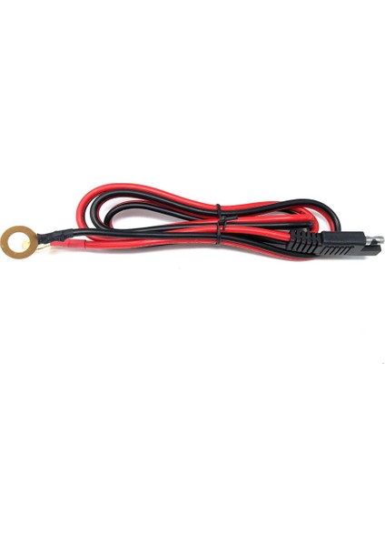 Terminal Sae - O Ring Konnektörleri Uzatma Kablosu Kablo Konnektörü Pil Chargermaintainer 100CM 15AWG 8mm Halka (Yurt Dışından) fırsatları