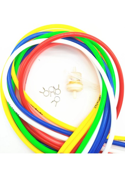 1m Beyaz Stil Kymco Motosiklet Çamur Borusu Için Renkli Gaz Boru Hattı ve 1 Metre Yakıt Hattı (Yurt Dışından) modelleri