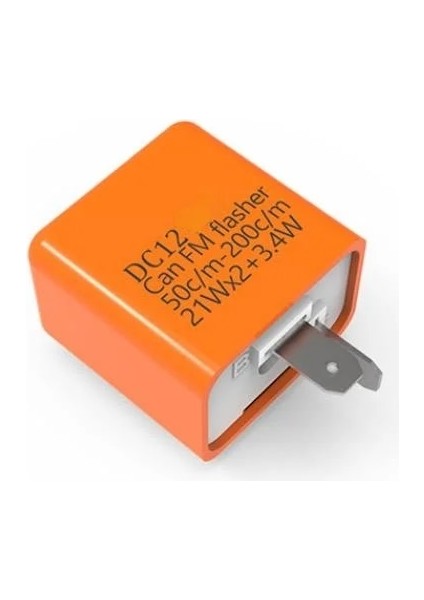 Turuncu Tarzı Evrensel Motosiklet LED Flaşör Rölesi 12V Dönüş Sinyalleri Flaşör Göstergesi Ayarlanabilir Frekans Rölesi Motosiklet Aksesuarları (Yurt Dışından)