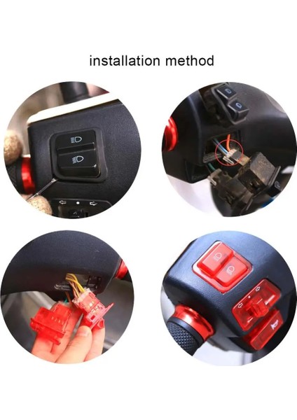 Yeşil Stil 5pc Gy Moped Scooter Turn Signal Headlight Horn Dimmer Switch Motorcycle Starter Button Motor Bike Accessories (Yurt Dışından) modelleri