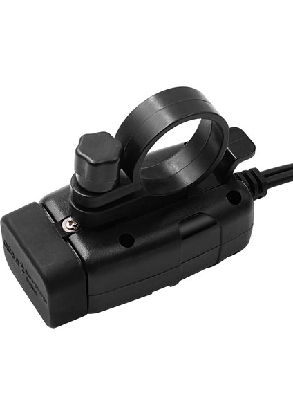 Kırmızı LED Stili Lmodri Motosiklet Araca Monte Şarj Cihazı Su Geçirmez Çift Qc 3.0 Hızlı Şarj 12V Telefon Şarj Cihazı Voltmetre Anahtar Adaptörü (Yurt Dışından)