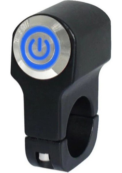 22MM Motorcycle Handlebar Switches Headlight Fog Light Switch Button Blue LED Turn Signals Onoff Button Light Switch Spotlight (Yurt Dışından)