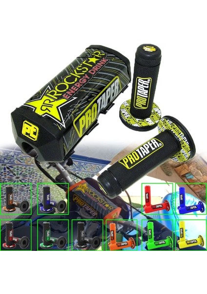 Yeşil A Stili Kir Arazi Motosikleti Koruyucu Motocross Bar Protaper Gidon Göğüs Pedi ve Sap Kulpları Crf Yzf Klx Bse Kayo Için (Yurt Dışından) modelleri