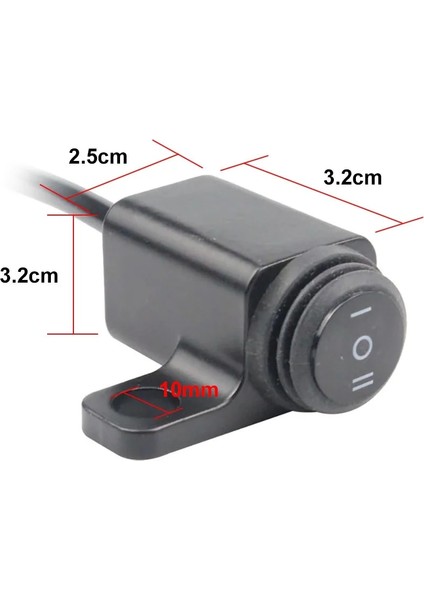 Sol Stil 2021 Yeni 12V Motosiklet Anahtarı Irror Mount Motosiklet Far Tehlike Fren Sis Farları On-Off-On Anahtar Düğmesi Su Geçirmez (Yurt Dışından) fırsatları