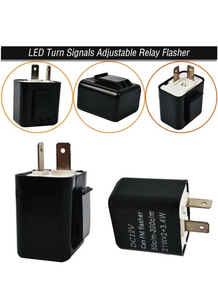 4 Adet Tarzı 12V Ar Motosiklet LED Flaşör Rölesi Evrensel Elektronik Ayarlanabilir Frekans LED Dönüş Sinyali Işığı Flaşör Flaşör Rölesi (Yurt Dışından) modelleri