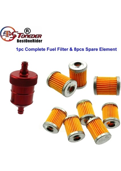 8 Adet Tarzı Stoneder Yakıt Filtresi Yedek Eleman ile Honda Yamaha Suzuki Ssr Thumpstar Arazi Motosikleti Motokros Atv Go Kart (Yurt Dışından) indirimleri