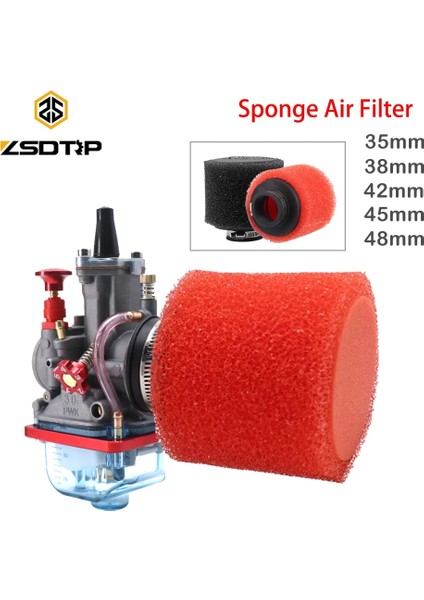 48 mm Tarzı Zsdtrp Evrensel mm Hava Filtresi Sünger Temizleyici Motosiklet Sünger Temizleyici Scooter Karbüratör Yuvarlak Hava Filtresi (Yurt Dışından) fiyatları