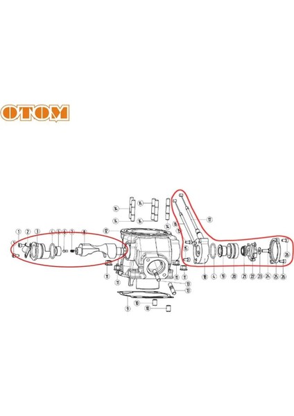 Kontrol Vanası Kapağı Stili Otom Motosiklet Kontrol Vanası Onarım Parçaları Anahtarı Egzoz Kapağı Kablo Tel O-Ring Conta Yamaha DT230 Için Alüminyum Burç (Yurt Dışından) modelleri