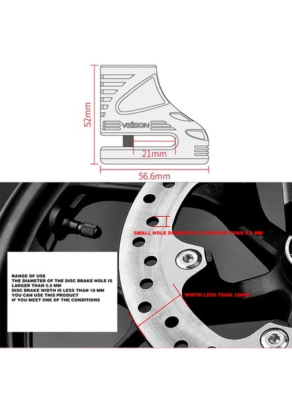 Turuncu Tarzı Veıson Motosiklet Hırsızlık Önleyici Frenler Disk Kilidi Honda Suzuki Yamaha Kawasaki Benelli Ktm Scooter GTS250 Bisiklet Bisiklet Scooter (Yurt Dışından) indirimleri