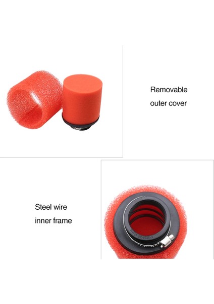 45MM Tarzı Alcon-Yarış Karbüratör Yuvarlak Hava Filtresi Sünger Temizleyici Scooter Kir Arazi Bisikleti Motobike Evrensel (Yurt Dışından) fırsatları