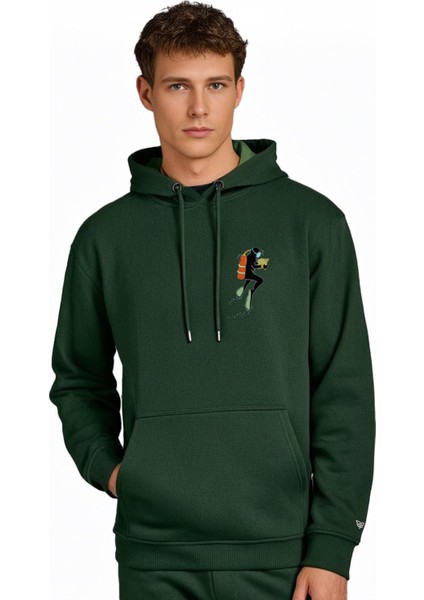 Balık Adam Kapşonlu Sweatshirt