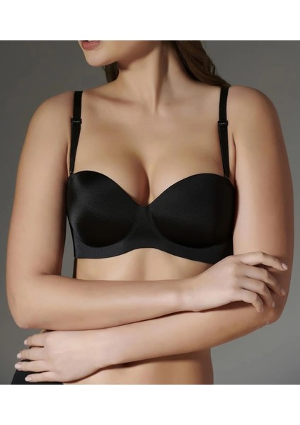 Kadın Dikişsiz Straplez Dolgulu Telsiz Sütyen