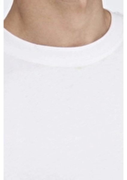 Only&sons 22022532 0 Yaka Erkek Tshirt - Beyaz modelleri