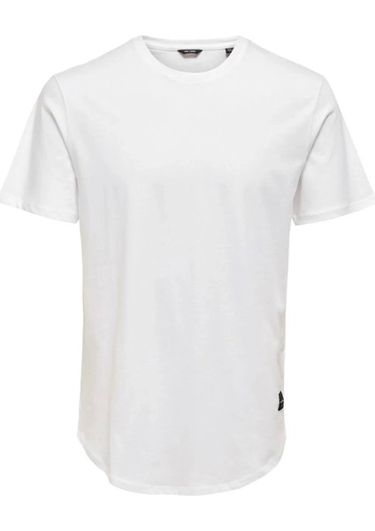 Only&sons 22002973 0 Yaka Erkek Tshirt - Ekru