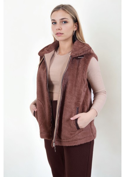 Peluş Kürk Yelek modelleri