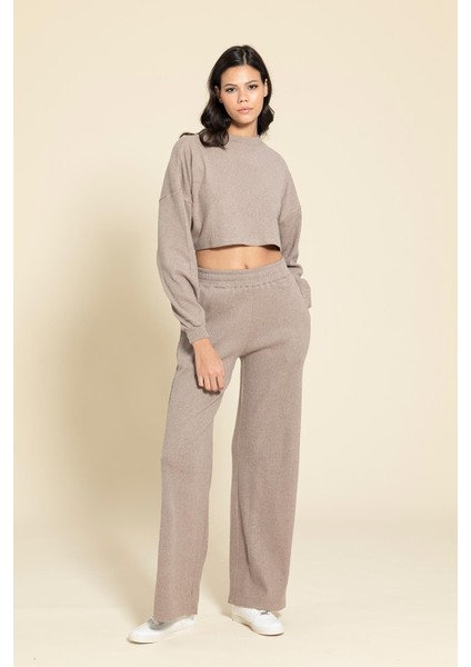 Crop Cepli Kahve Pantolon Takım fiyatları