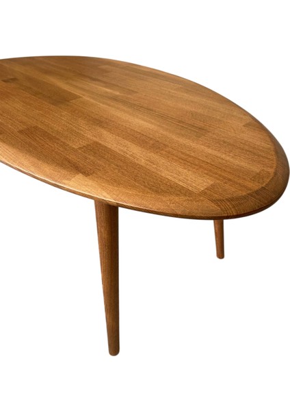 Asimetrik Masif Ahşap Orta Sehpa ve 3'lü Zigon / 2'li Zigon Sehpa Seti, Modern Masif Ahşap Sehpa Seti Meşe / Ceviz / Antrasit fırsatları