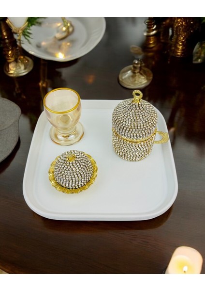 Endless Kare Söz Kahve Tepsisi