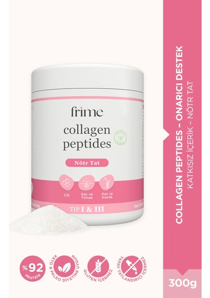 Collagen Peptides + Collagen Peptides Advanced – Onarıcı & Yenileyici, Biotin ve C Vitamini Takviyesi