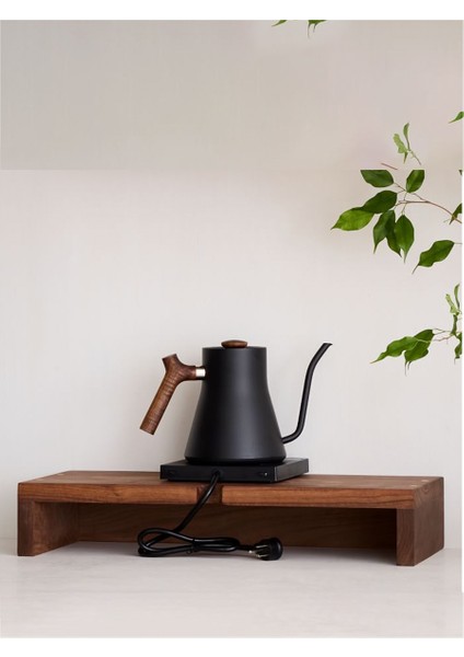 Kahve Köşesi Düzenleyici Kahve Makinası Standı Tezgah Üstü Doğal Ahşap Organizatör Organizer indirimleri