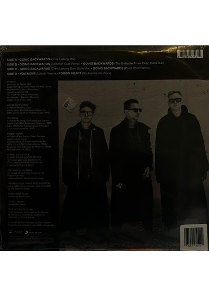 Depeche Mode – Going Backwards [remixes] 2 x Vinyl, 12", 45 Rpm, Single (Plak)
