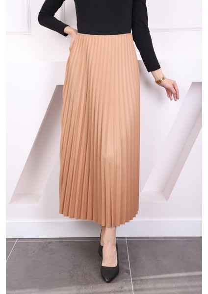 Bisküvi Deri Görünümlü Piliseli Etek fırsatları