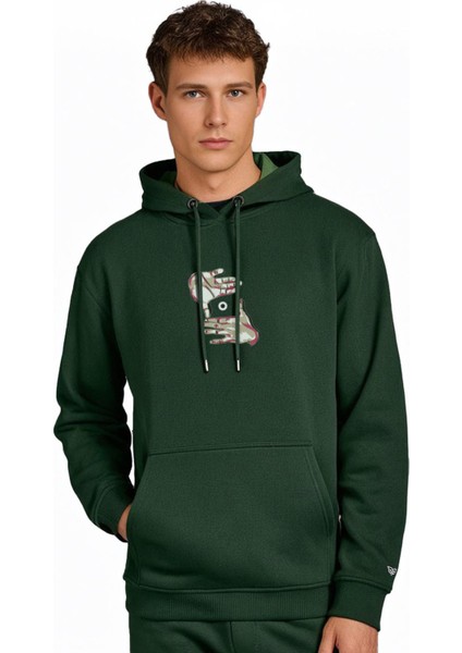 On My Vision Tasarım Kapşonlu Sweatshirt