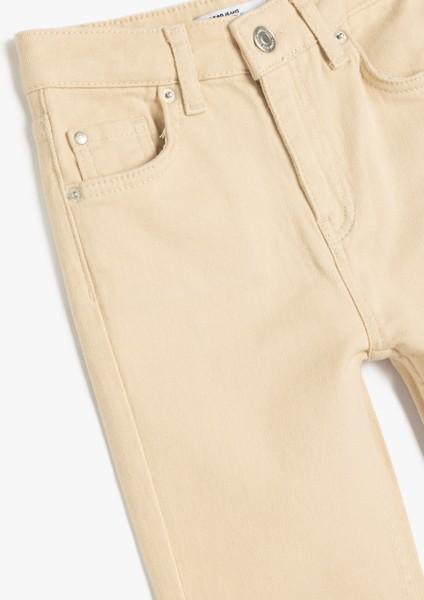 Beli Ayarlanabilir Lastikli Pamuklu Slim Fit Pantolon modelleri