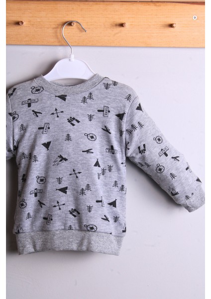 Erkek Bebek Pijama Eşofman Takımı Siyah