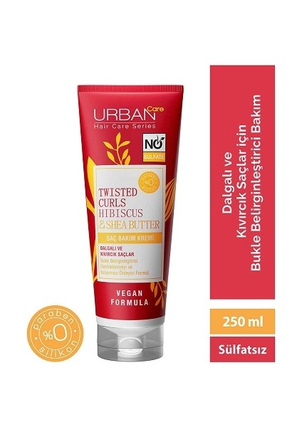 Care Twisted Curls Hibiscus & Shea Butter Dalgalı ve Kıvırcık Saç Bakım Kremi - Sulfate 250ml modelleri