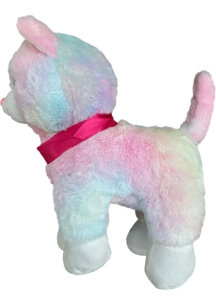 Sesli Ayakta Durabilen Miyavlayan 30 cm Peluş Rengarenk Kedi Oyuncak fiyatları